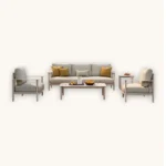 Outdoor Sofa Set Furnitue SI007 White - Image 2