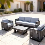 Outdoor Sofa Set Furnitue 206-5 Grey