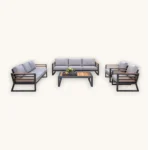 Outdoor Sofa Set Furnitue 22001-8 Grey - Image 2