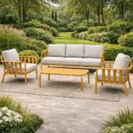 Outdoor Sofa Set Furniture Valetta Yellow