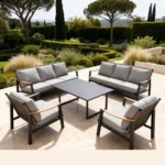 Outdoor Sofa Set Furniture HT9358S-8 Grey