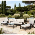 Sofa Set Furniture 118 Full Grey