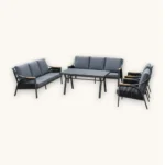 Outdoor Sofa Set Furniture 157-8 Grey - Image 2