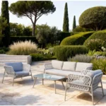 Outdoor Sofa Set Furniture 250-5 Grey+ Cush Grey