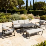 Outdoor Sofa Set Furniture 7491/5-Bench Grey