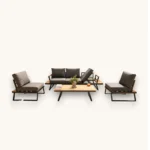 Outdoor Sofa Set Furniture SJ80-5 Grey - Image 2