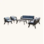 Outdoor Sofa Set Furniture 7492-8 Grey - Image 2