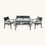 Outdoor Sofa Set Furniture PS9112 Grey - Image 2
