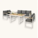 Outdoor Sofa Set Furniture H200-7 White - Image 2