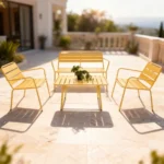 Outdoor Sofa Set Furniture MS301 Yellow