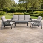 Outdoor Sofa Set Furniture 22S0117 Grey +Cush Grey