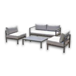 Outd Sofa Set Furniture 5218/4618 Grey + Cush Grey - Image 2