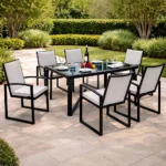 outd. dining set Furniture 063/4163 GREY+CUSH GREY