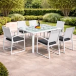 outdoor dining set FF 063/4163 WHITE + GREY