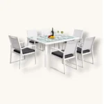 outdoor dining set FF 063/4163 WHITE + GREY - Image 2