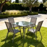 Outdoor Dining Set Furniture 010/016 Grey
