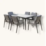 Outdoor Dining Set Furniture 207DS Grey - Image 2