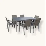 Outdoor Dining Set FF 4509/5049-6 Rect Grey - Image 2