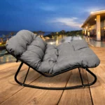 Lounge Chair Furniture S1136 Dark Grey