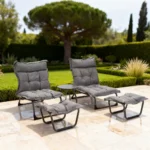 Lounge Chair Furniture S1812 Dark Grey