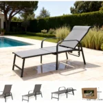 Sunlounger Furniture 159SL Grey