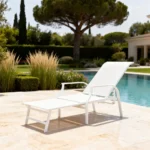 Sunlounger Furniture 159SL White