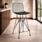 Set Of 2 Bar Chairs Furniture 501-BL Black