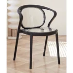 Set of 2 Dining Chairs Furniture SC321 Black