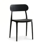 Set of 2 Dining Chairs Furniture K191  Black