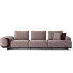 Sofa 4 Seater RT Bordeaux Bordo Deri - Image 3