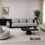 Sofa 4 Seater RT Bordeaux Oscar 62 Grey