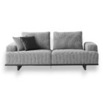 Sofa 3 Seater RT Bordeaux Oscar 62 Grey