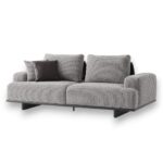 Sofa 3 Seater RT Bordeaux Oscar 62 Grey - Image 2