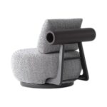Armchair RT Bordeaux Oscar 62 Grey - Image 2