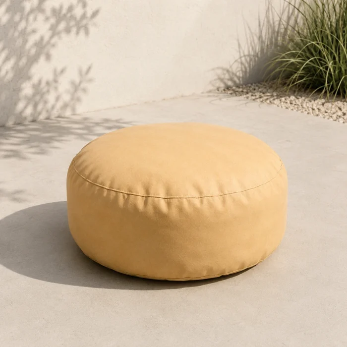 Puf Rond Beige Outdoor Pouf CF Round Beige - Boem Home Boutique